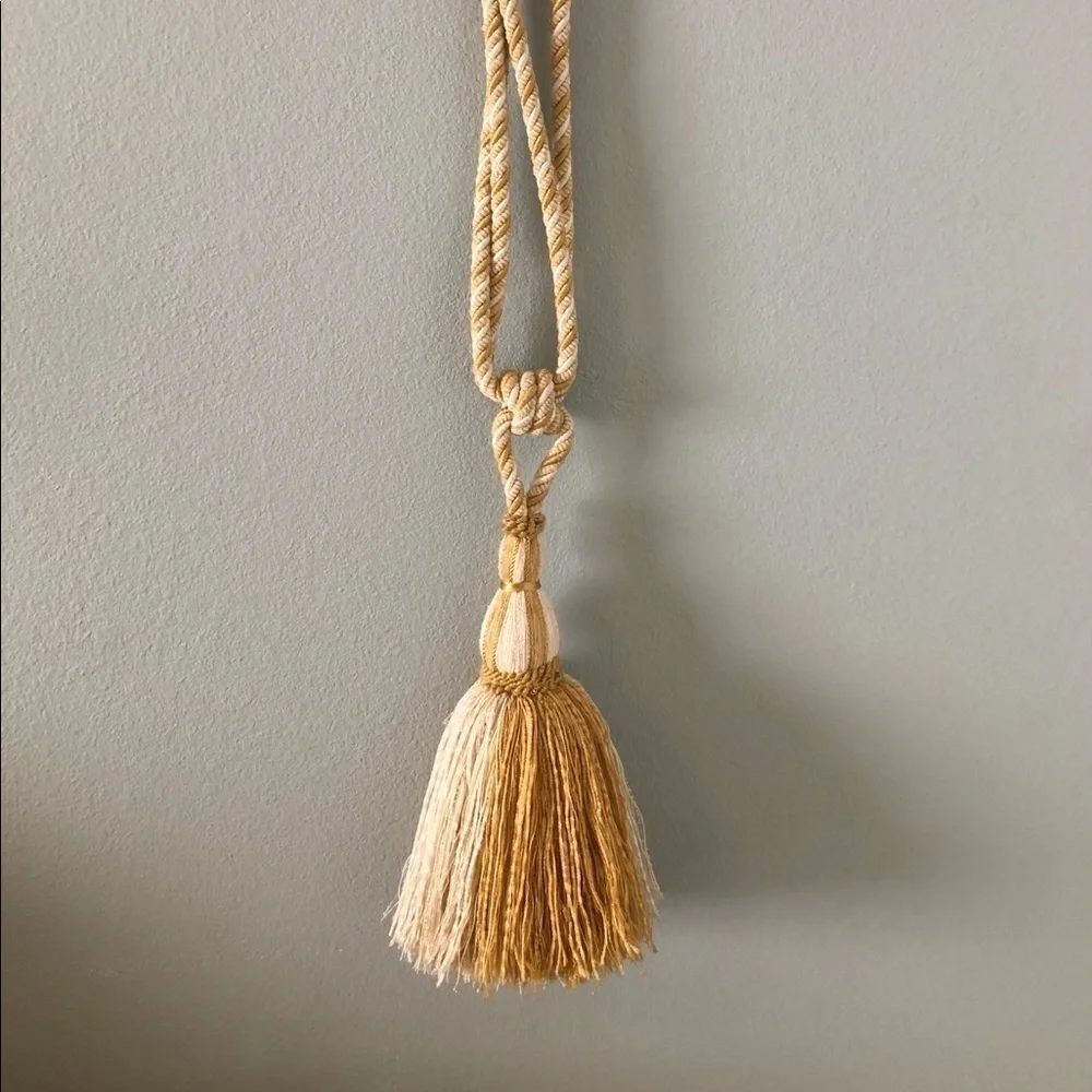 Vintage Tassel Curtain Tieback Silk‎ Blend Large 9”